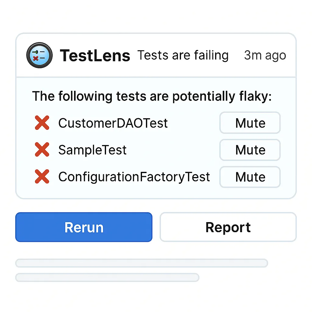 TestLens analyzing